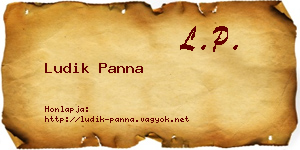 Ludik Panna névjegykártya